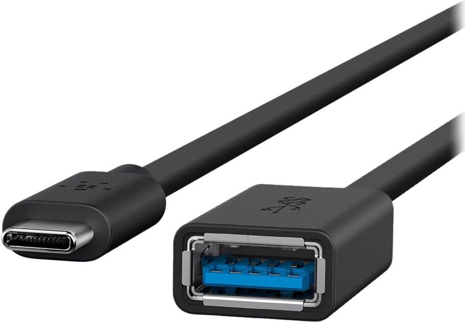 Belkin 3.0 USB-C to USB-A Adapter 1 m Schwarz