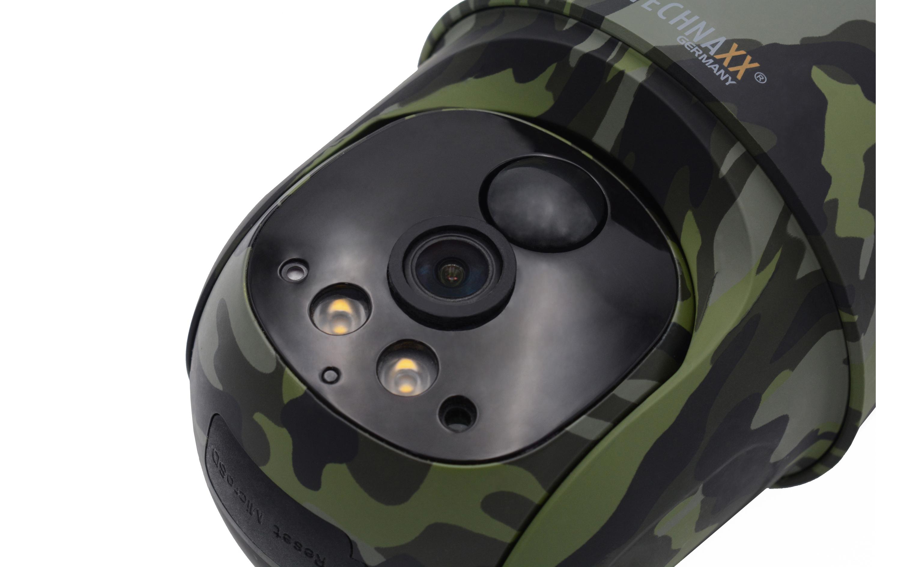 Technaxx Überwachungsset 4G PT Dome TX-290 mit Solarmodul 4 MP Schwarz, Grün