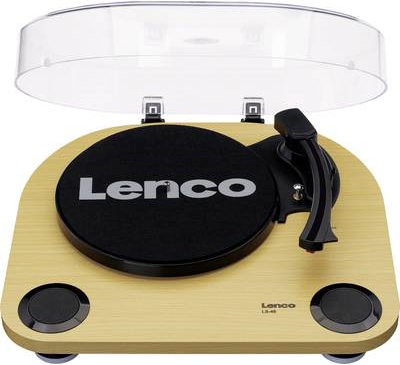 Lenco LS 40WD Plattenspieler Audio Plattenspieler mit Riemenantrieb Holz (LS 40WD)  - Onlineshop JACOB Elektronik