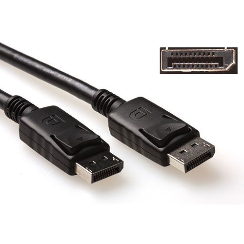 ACT AK3977 DisplayPort-Kabel DisplayPort Stecker auf DisplayPort Stecker 0,5 m Schwarz