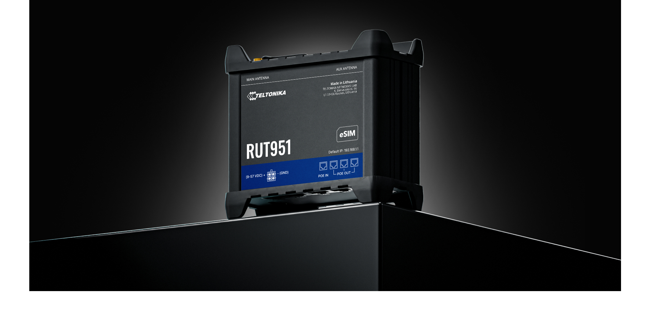 Teltonika RUT951 Wireless Router 2,4 GHz Schwarz