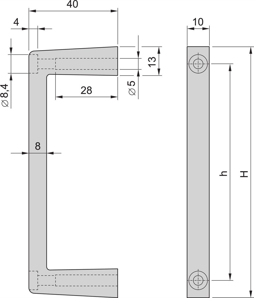 SCHROFF FRONTHANDLE 5U MULTIPAC (2PCS/KIT) - Rack-Zubehör (20860260)