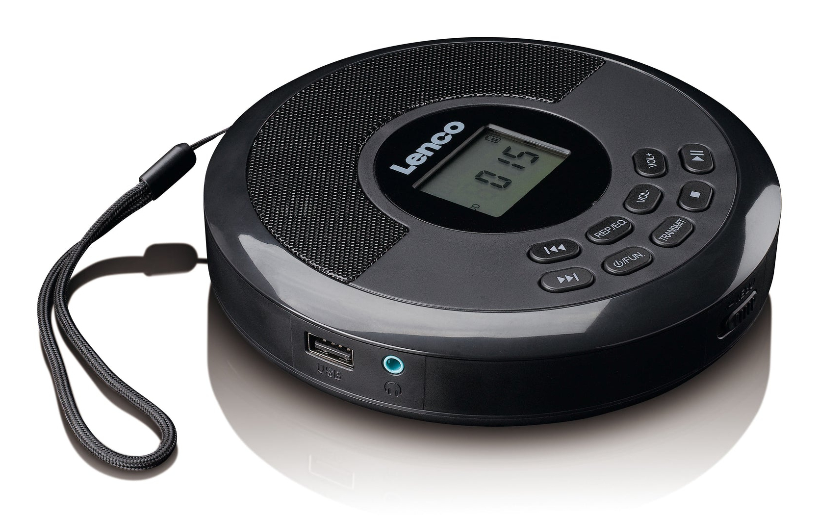 Lenco CD-340BK Tragbarer CD-Player mit DAB+/FM und Bluetooth Schwarz