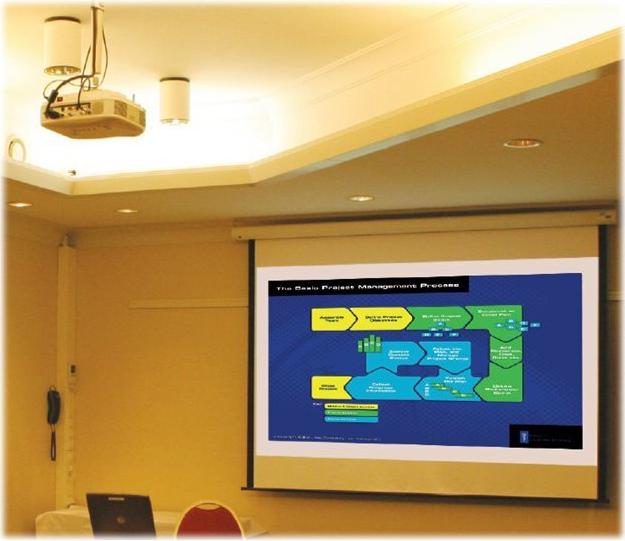 Profi Deckenhalterung für Beamer, ausziehbar, 500-770 mm, Weiß Hersteller: Techly (ICA-PM-104MW)