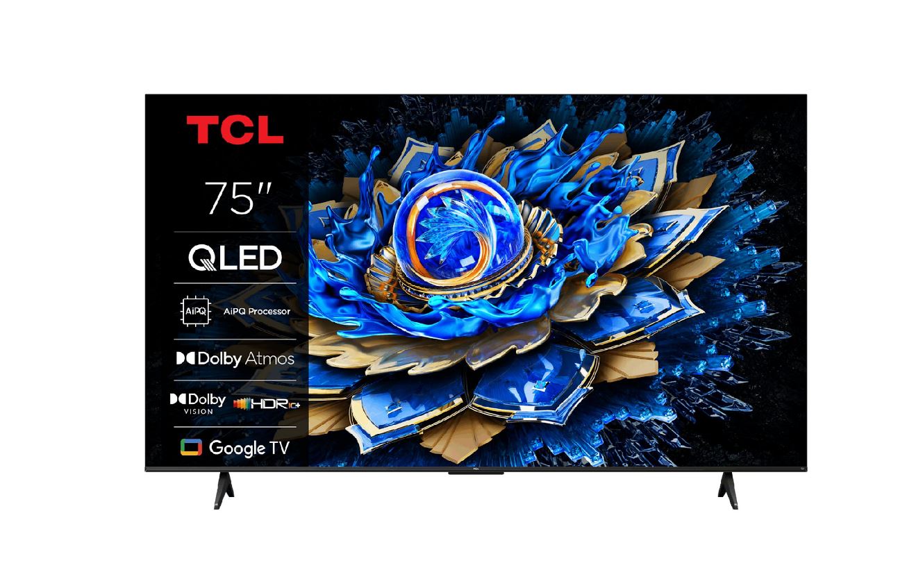 190,5cm/75" TCL 75T6C QLED TV 4K UHD HVA HDR10+ Dolby Vision HDMI 2.1 Google TV (75T69C)