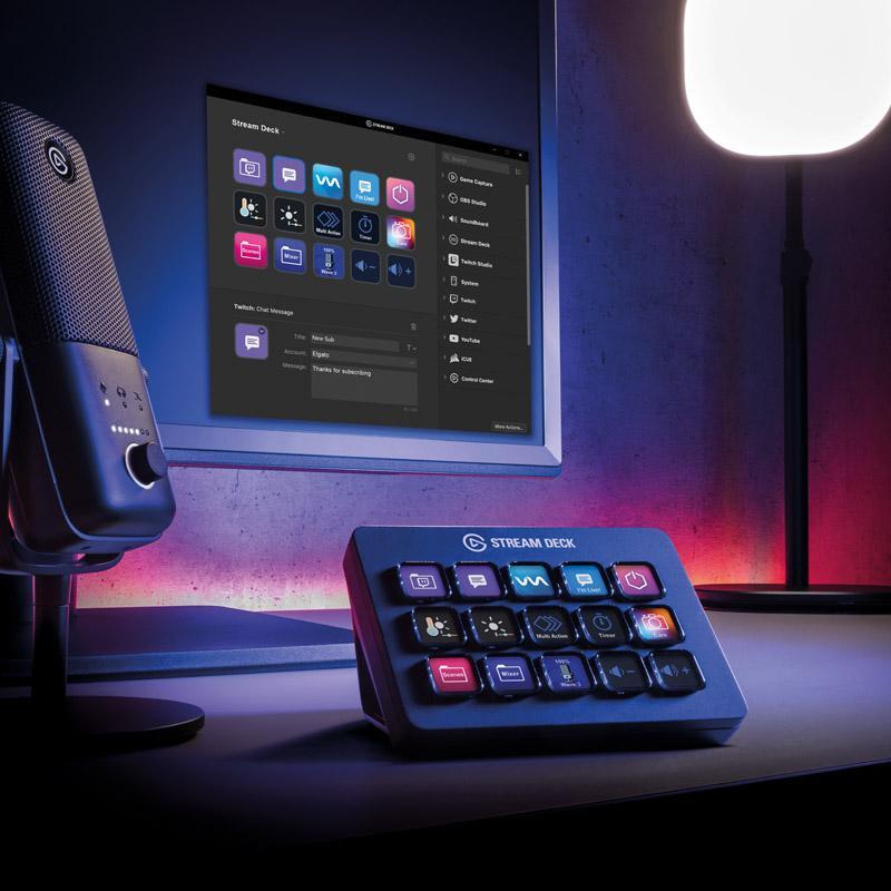 Elgato Stream Deck MK.2 Tastenfeld 15 Tasten USB-C Schwarz