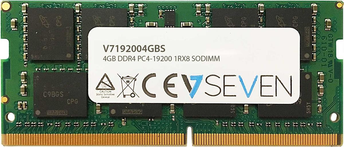 V7 4GB DDR4 2400MHZ CL17 SO DIMM PC4-19200 1.2V (V7192004GBS)