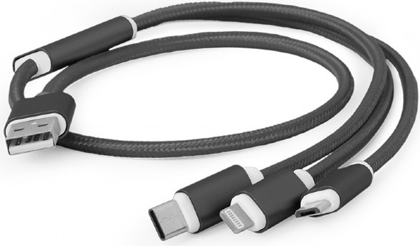 Gembird CC-USB2-AM31-1M USB Kabel USB 2.0 USB A Schwarz (CC-USB2-AM31-1M)