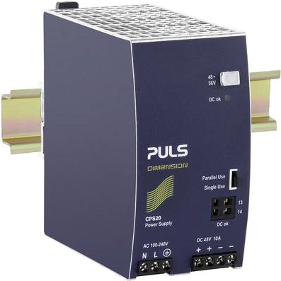 PULS CPS20.481 Hutschienen-Netzteil, Schaltnetzteil, DIN-Netzgerät 48 V/DC 10 A 480 W (CPS20.481)