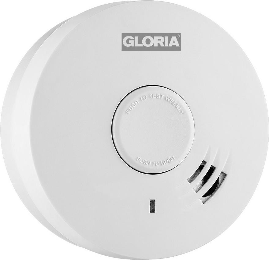 Gloria R-10 002518.0015 Rauchwarnmelder inkl. 10 Jahres-Batterie batteriebetrieben (002518.0015)