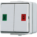JUNG 639 W Elektroschalter Drucktasten-Schalter Weiß (639W)