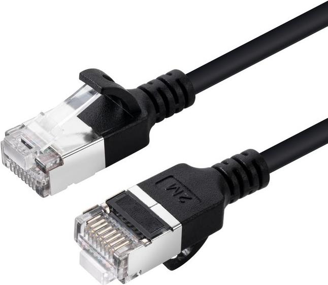 Microconnect V-FTP6A075S-SLIM Netzwerkkabel Schwarz 7,5 m Cat6a U/FTP (STP) (V-FTP6A075S-SLIM)