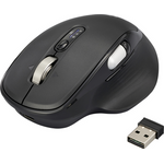 Renkforce RF-WM-220 Maus Kabellos, Bluetooth® Größe: M/L Optisch Schwarz 11 Tasten 4800 dpi Ergonomisch, Easy Switch 3 Geräte, Multipair-Funktion, (RF-6857524)