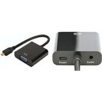 DIGITUS Micro-HDMI auf VGA Konverter, schwarz Eingang: Micro-HDMI, Ausgang: VGA, - 1 Stück (DA-70460)