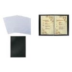 sigel Ersatz-Hülle für Speisekarten-Mappe mit Buchschrauben- Bindung, für DIN A4, aus Kunststoff, Stärke: 70 my, - 1 Stück (SM190)