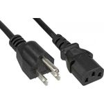 InLine 16655V 5m C13-Koppler NEMA 1-15P Schwarz Stromkabel (16655V)