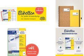 AVERY Zweckform Universal-Etiketten, 105 x 57 mm, weiß mit ultragrip-Technologie, Rand an Kopf und Fuß, - 1 Stück (6137)