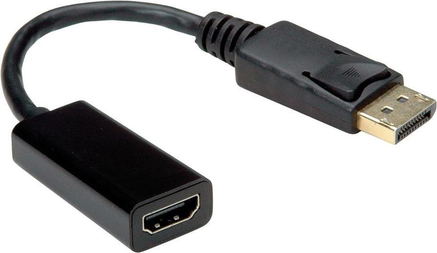 Value 12.99.3138 Videokabel-Adapter 0,15 m DisplayPort HDMI Typ A (Standard) Schwarz (12.99.3138)