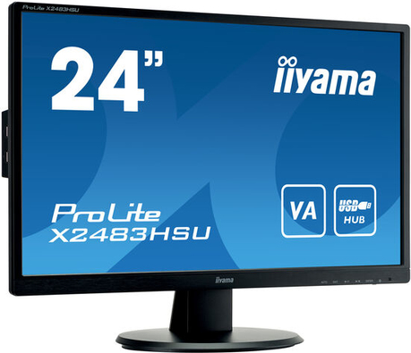 iiyama ProLite X2483HSU-B5 Computerbildschirm 60,5 cm (23.8" ) 1920 x 1080 Pixel Full HD LED Schwarz [Energieklasse E] (X2483HSU-B5)