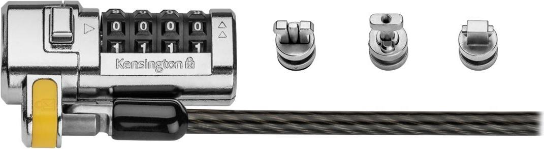 Kensington ClickSafe Universal Combination Laptop Lock - Master Coded Schwarz