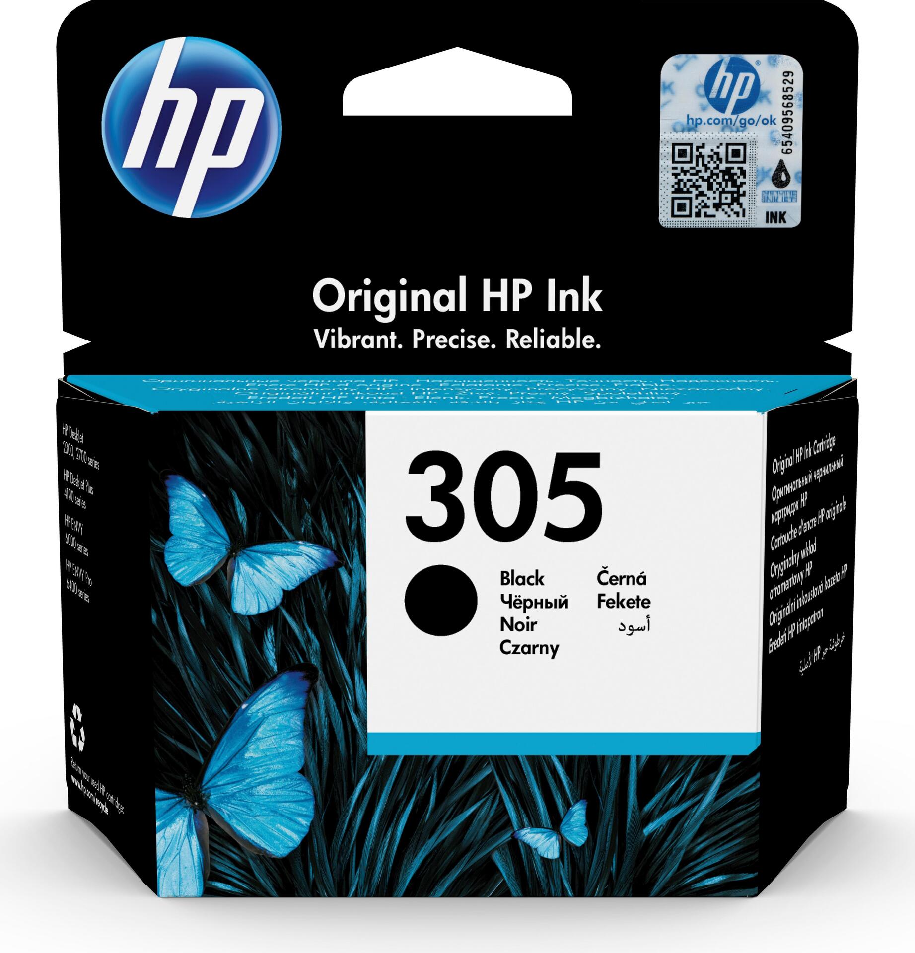 HP 305 Schwarz Original Tintenpatrone