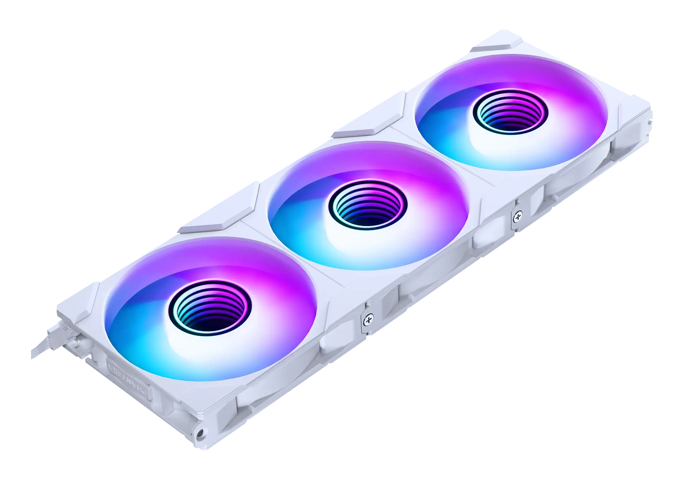 Phanteks M25 Gen2 M25G2-120 120mm Gehäuselüfter 3er-Pack Weiß