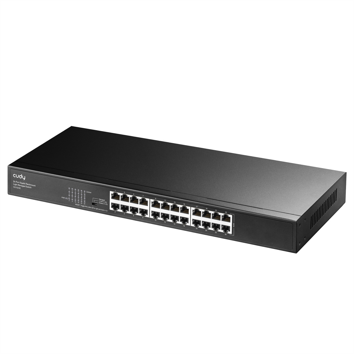 CUDY GS1024E 24-Port Gigabit Managed Switch Schwarz