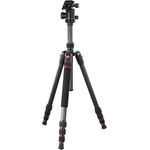 Hama Dreibeinstativ Ramble II Duo Carbon, 160 - Ball, mit Smartphone-Halterung (00004486)
