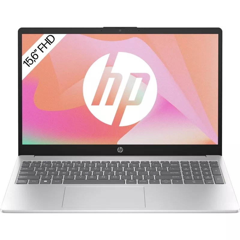 HP 15-fd0054ng Laptop 39,6 cm (15.6") Full HD Intel® Core™ i5 i5-1334U 16 GB DDR4-SDRAM 512 GB SSD Wi-Fi 6E (802.11ax) FreeDOS Silber (9H0L6EA#ABD) (geöffnet)