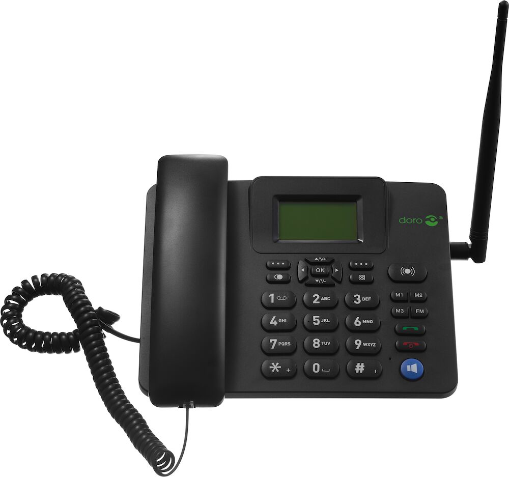 Doro 4100H IP-Tischtelefon 1,7" 4G LTE Mocor OS Schwarz
