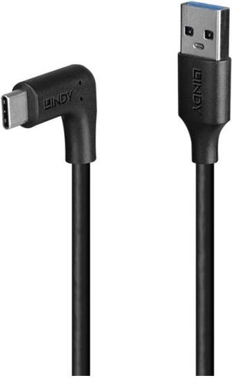 Lindy 1m USB 3.2 Typ A an C Kabel 90° gewinkelt (32013)
