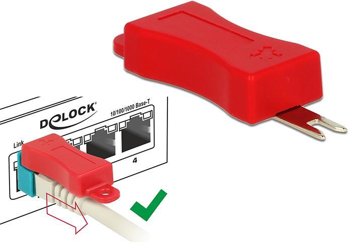 DeLOCK Secure Clip set - LAN cable security lock set