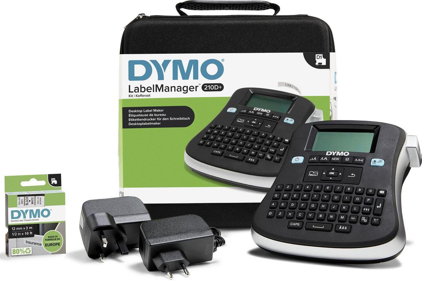 DYMO LabelManager 210D+ 180 dpi Schwarz, Grau