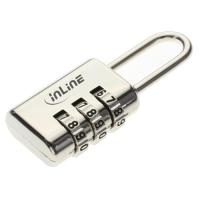 INLINE Security lock 55718 - Sicherheitsschloss mit 3-fach Zahlenkombination