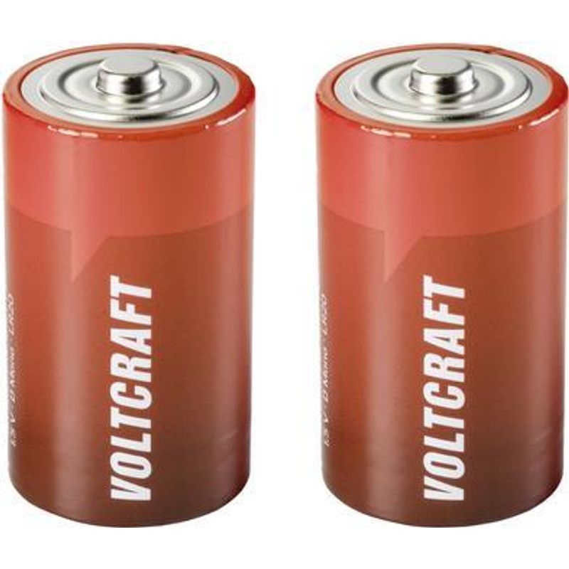 VOLTCRAFT LR20 Mono D-Batterie Alkali-Mangan 18000 mAh 1.5 V 2 St  