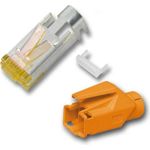 RJ45-Hirose Stecker STP, TM31 orange, 50 Stück, 3 Elemente, Cat.6A Hersteller: HIROSE (H7642.10-50)