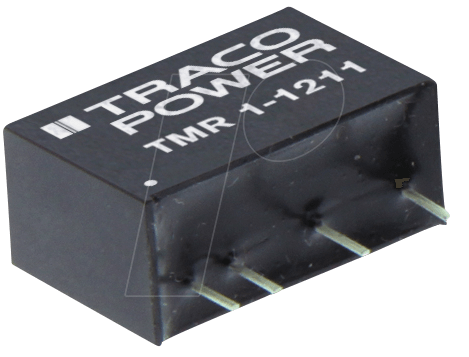 TRACO TMR 1-1215 - DC/DC-Wandler TMR-1, 1 W, 24 V, 42 mA, SIL-6 (TMR 1-1215)