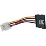 InLine® SATA Stromadapterkabel, 1x 8,89cm (3.5") Bu an 15pol SATA St mit Lasche, 6cm (29660A)