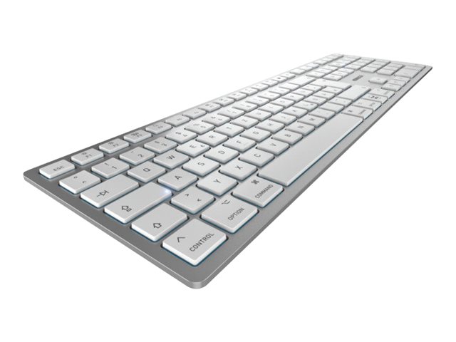 CHERRY KW 9100 SLIM FOR MAC Kabellose Tastatur QWERTZ Silber/Weiß