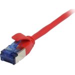 Patchkabel RJ45, CAT6A 500Mhz, 0,15m, rot, U/FTP, slimline rund d=3,8mm, TPE/LSZH(Superflex), AWG32, Synergy 21 (S217340V2)