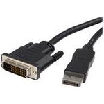 DisplayPort 1.1 auf DVI Anschlusskabel, schwarz, 3 m Hersteller: Techly (ICOC-DSP-C-030)