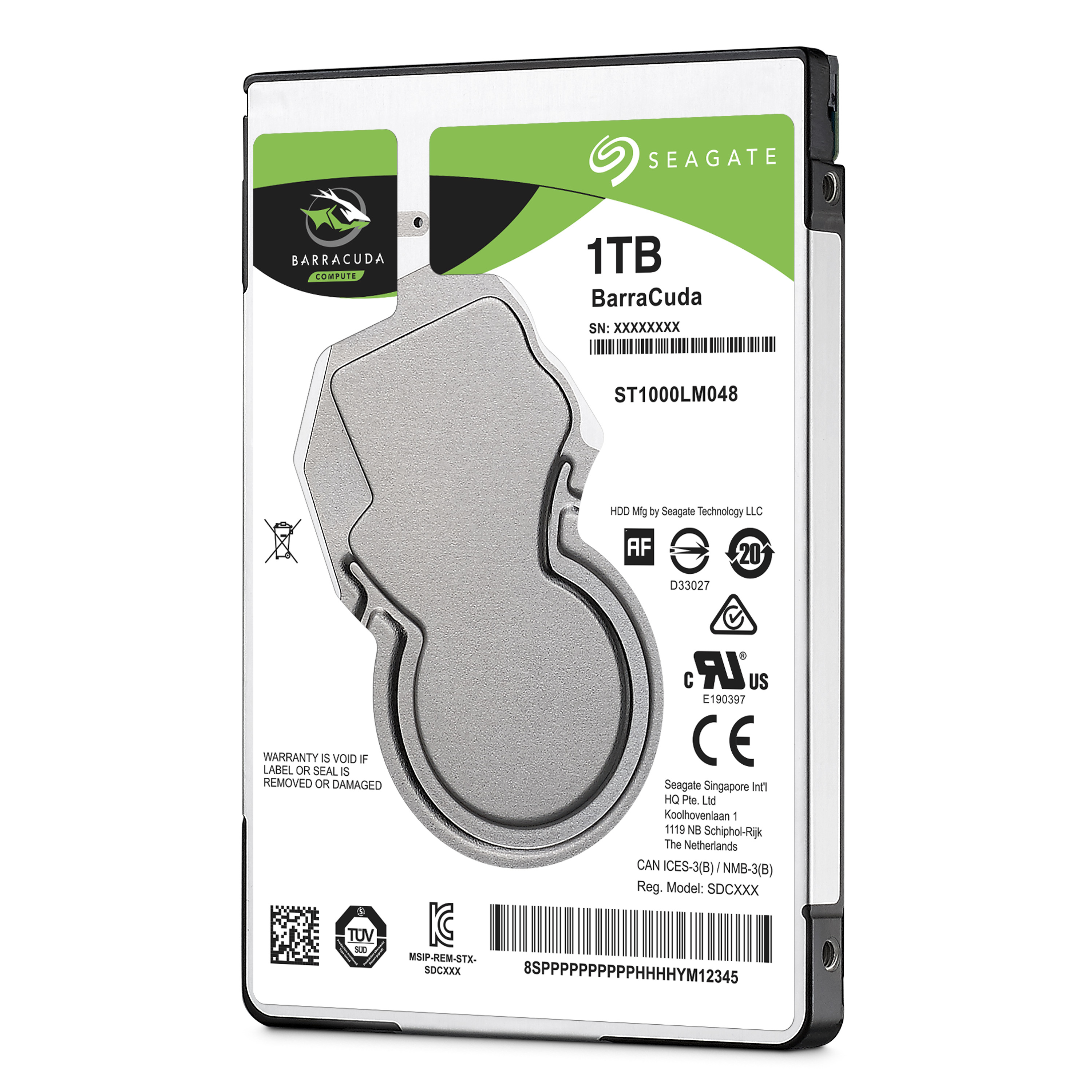 Seagate Barracuda ST1000LM048 1 TB 2.5" HDD SATA 6Gb/s 5400 rpm 128 MB Cache