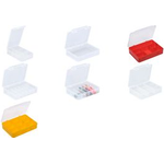 allit Sortimentskasten "EuroPlus Basic", Größe: 18/6, rot transparenter, hochschlagfester Polypropylen, 6 Fächer, - 1 Stück (457175)