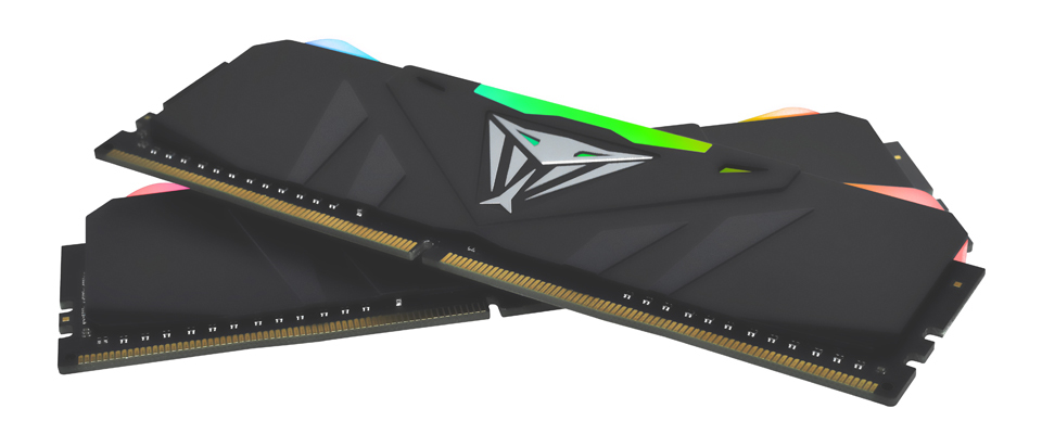 Patriot Viper Steel RGB DDR4 16 GB (2x8 GB) 3200 MT/s CL16 DIMM Schwarz