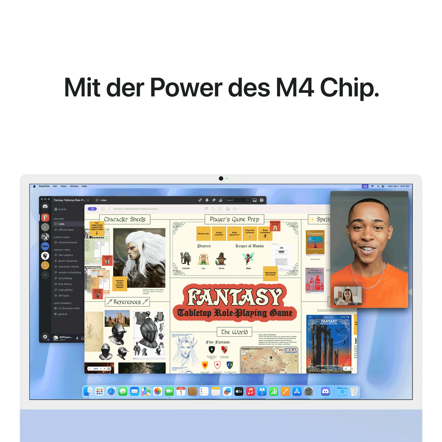 Apple iMac 24" M4 8-Core CPU 8-Core GPU 16 GB RAM 512 GB SSD Blau
