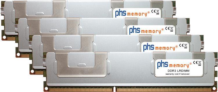 PHS-MEMORY 128GB (4x32GB) Kit RAM Speicher für Supermicro H8QGi+-F DDR3 LRDIMM (SP160041)