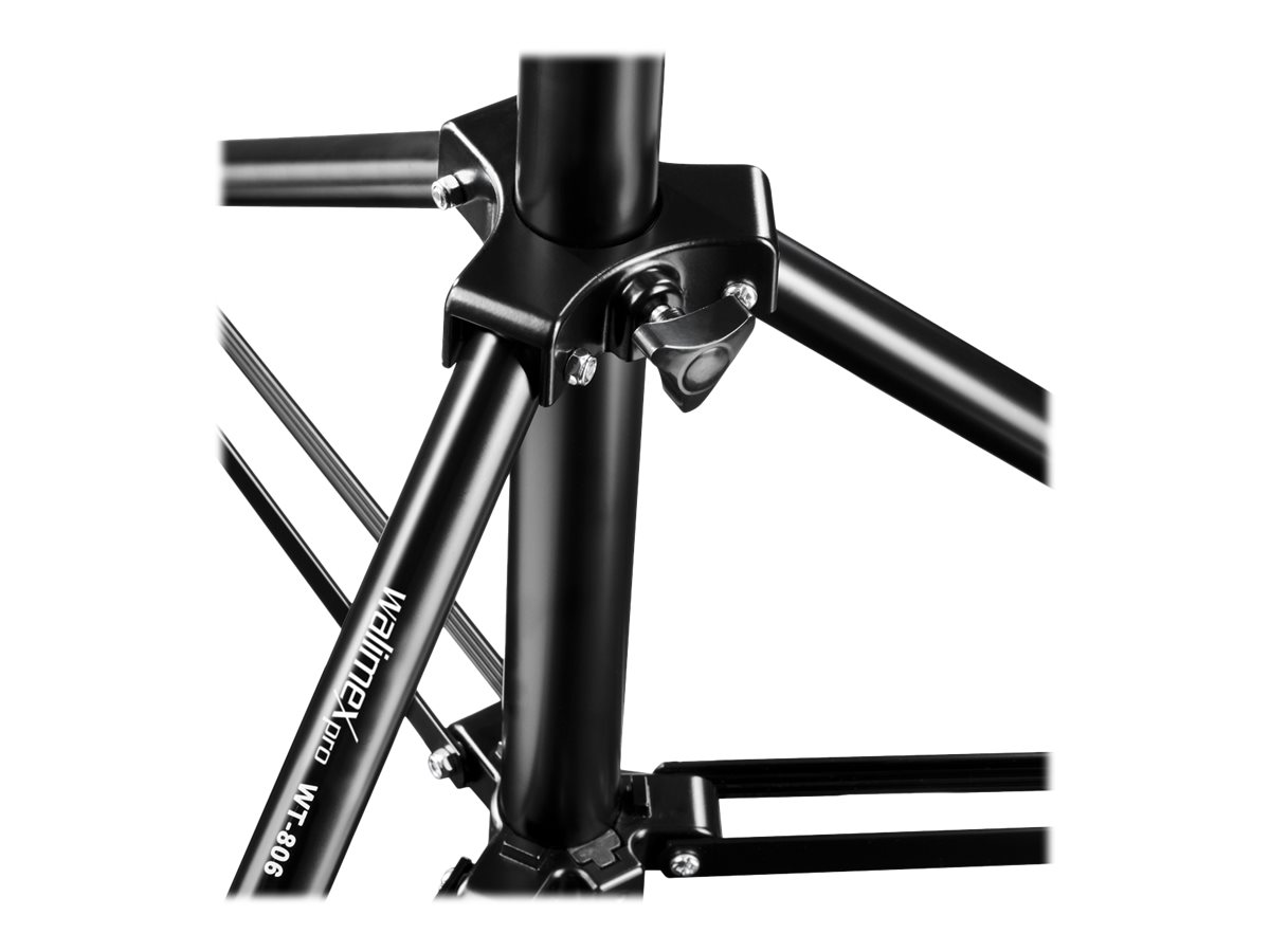 Walimex pro 3x Lampenstativ WT-806 256cm 6kg Federdämpfung Schwarz