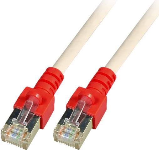 EFB-Elektronik RJ45 Patchkabel Cat.5e SF/UTP PVC Tülle rot CCA crossed grau 3m Hersteller: EFB Elektronik (K5450.3)