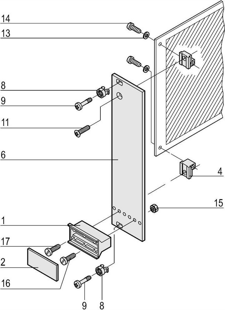 SCHROFF Steckbaugruppe mit starrem Griff in Trapezform - STECKBAUGRUPPE 3HE 6TE EL/C (20818020)