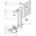 SCHROFF Steckbaugruppe mit starrem Griff in Trapezform - STECKBAUGRUPPE 3HE 6TE EL/C (20818020)